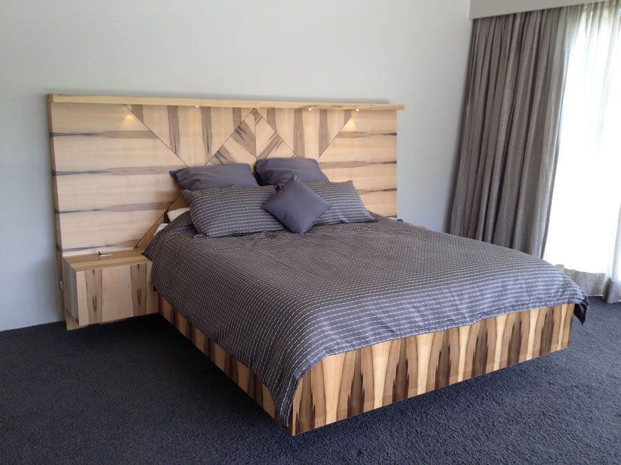 Timber Veneer bedhead - Roseville Chase, Sydney