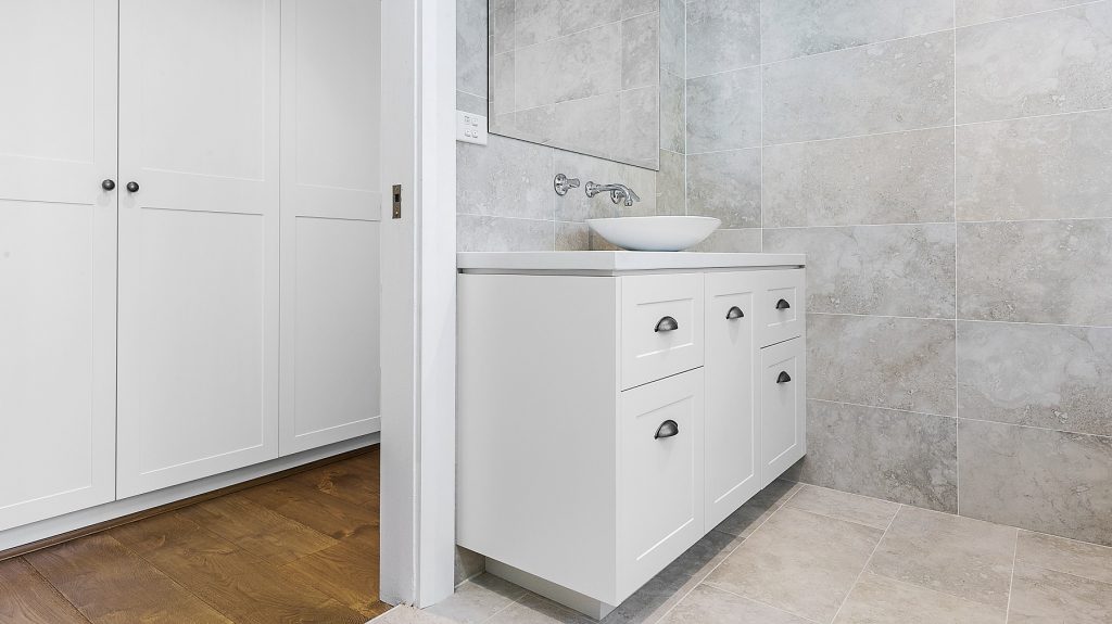 Shaker style vanity with a Caesarstone top - Oatley, Sydney