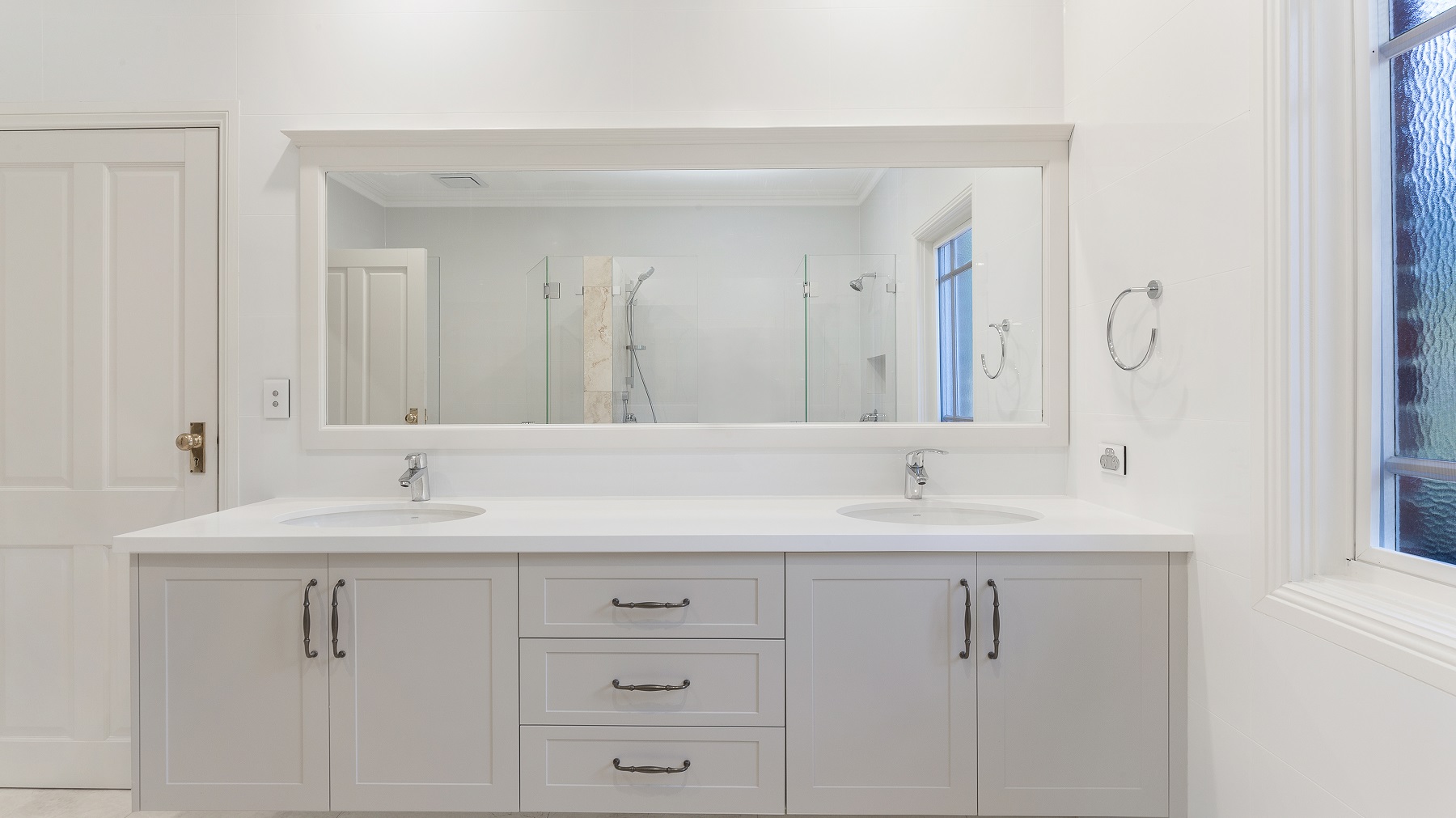 Shaker style vanity with a Caesarstone top - Wahroonga, Sydney